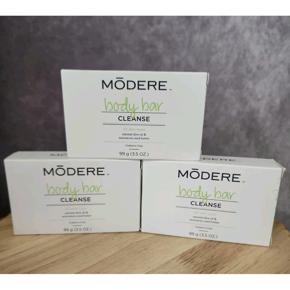Modere Body Bar All Skin Types Olive Oil & Murumuru Seed Butter 3 x 3.5 oz - NEW